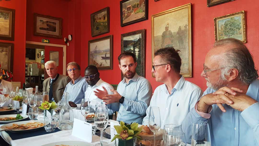 David Laurent, Entreprises pour l'Environnemment, EpE, speaking at Lunch At The Circle